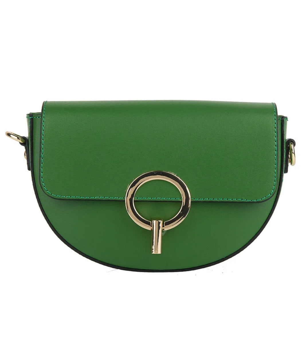 Lulu Green Leather Crossbody Bag – Brands By Momo
