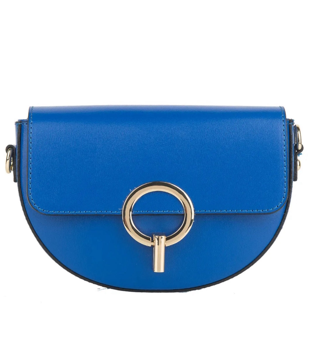 Lulu Bluette  Leather  Crossbody  Bag