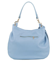 Load image into Gallery viewer, Stella Light Blue Leather Crossbody Bag
