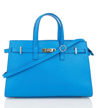 Load image into Gallery viewer, Lexi Turquoise Leather Hand Bag
