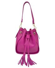 Load image into Gallery viewer, Lily Fuchsia Leather Hand Bag

