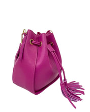 Load image into Gallery viewer, Lily Fuchsia Leather Hand Bag
