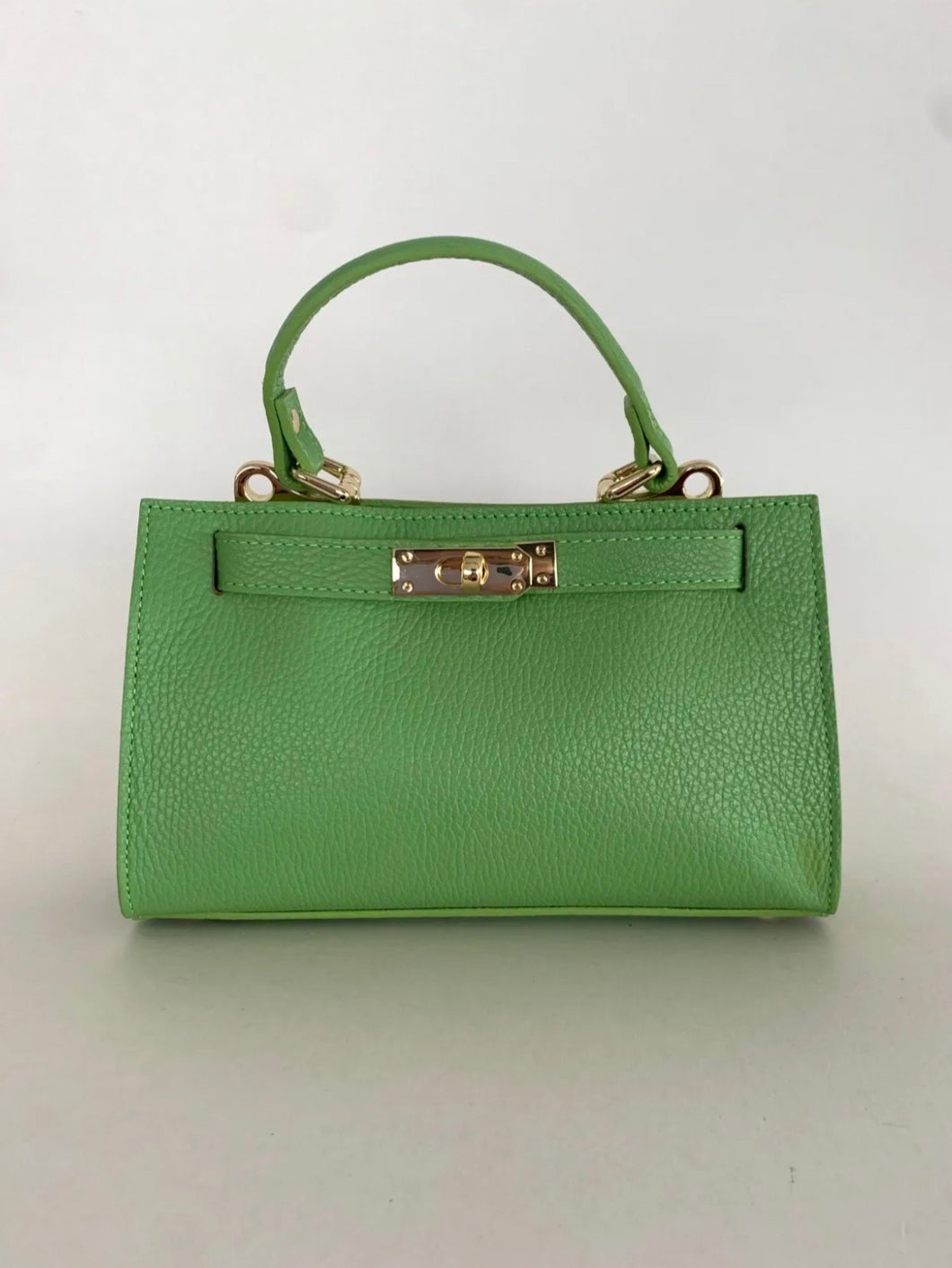 Lolita  Apple Green Leather  Crossbody  Handbag
