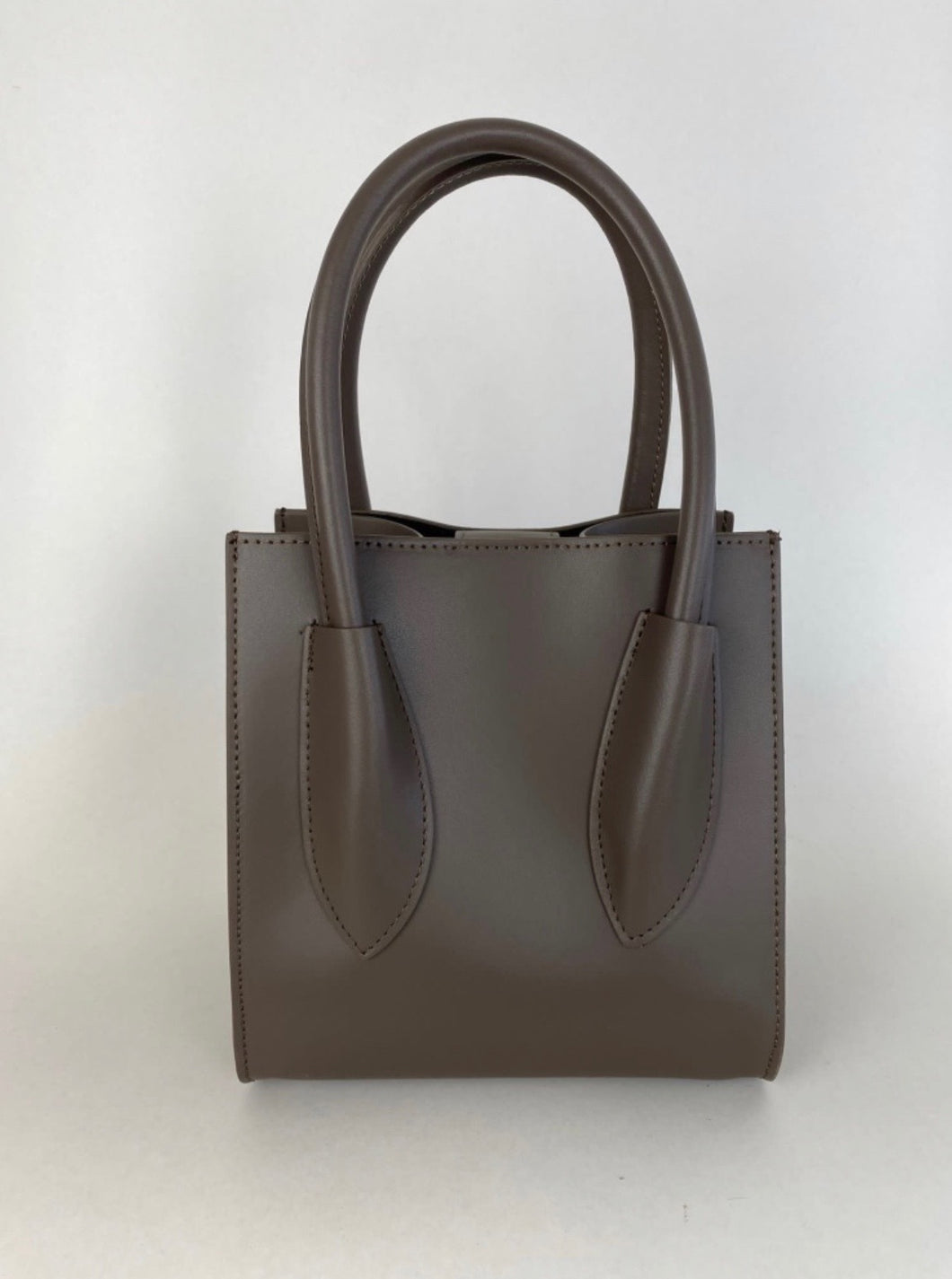 Celina Taupe Leather Hand Bag